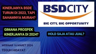 Prospek Saham BSDE Bumi Serpong Damai [upl. by Vasilek]