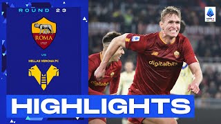 RomaVerona 10  Solbakken opens his account for Roma Goal amp Highlights  Serie A 202223 [upl. by Savitt]