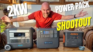 Battle of the 2kW Power Stations Anker vs Bluetti vs Jackery Fight It Out [upl. by Rimidalg]