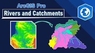 Deriving Rivers and Watersheds using ArcGIS Pro [upl. by Ogeid]