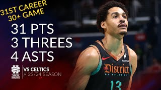 Jordan Poole 31 pts 3 threes 4 asts vs Celtics 2324 season [upl. by Guss]