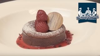 How to make hot chocolate fondants with Callebaut chocolate [upl. by Pachston608]