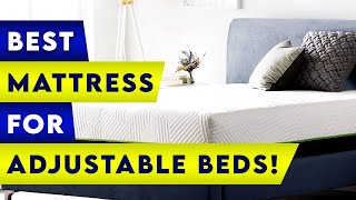 ✅ 5 Best Mattress For Adjustable Bed 🔥🔥 [upl. by Areyk714]