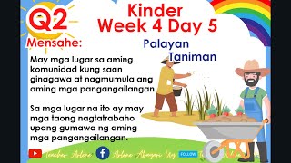 Kinder Matatag Week 4 Day 5 Quarter 2 [upl. by Galven]