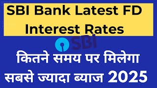 SBI FD Interest Rates November 2024  SBI Fixed Deposit Interest Rates 2024 [upl. by Aziar]