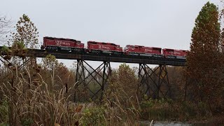 Rare Daylight INRD Train Crosses the Shuffle Creek Viaduct [upl. by Airot]