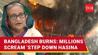 Bangladesh Violence Kills Over 70 Curfew Imposed Army Deployed Hasina Cries ‘Terrorists’ [upl. by Latterll]