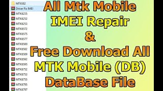 How To Repair Null IMEI Without Any Box All MTK Null IMEI Repair NVRAM Database Files With Tool Fre [upl. by Earlene]