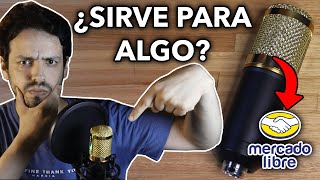 El MICRÓFONO de CONDENSADOR MÁS BARATO de MERCADOLIBRE ¿SIRVE PARA ALGO [upl. by Yhtir]