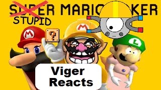 Viger Reacts to SMG4s quotRetarded64 Stupid Mario Makerquot [upl. by Celio]