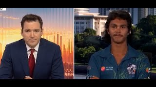 Sky News Host Peter Stefanovic Attempts to Criminalise Aboriginal Teen Who Won 1m Prize [upl. by Skip]