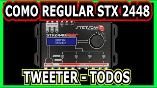 Como regular processador STX 2448 configurar CROSSOVER EQ PARÂMETRO PARA TWEETER Corte de Frequência [upl. by Enimaj]