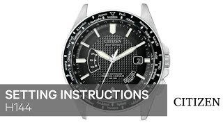 Citizen Watch Setting Instruction — H144 [upl. by Yanahc]