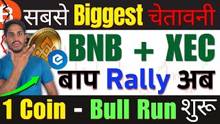 🚨Crypto 2024 में  Bitcoin सबसे Biggest चेतावनी BNB  XEC  बाप Rally अब Top 1 Coin Bull Run शुरू [upl. by Atem626]