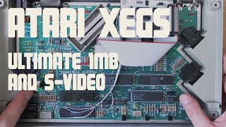 Atari XEGS Installing Ultimate 1MB and svideo jack [upl. by Burnaby]