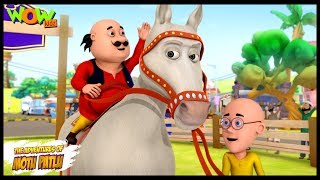 Motu Patlu Cartoons In Hindi  Animated cartoon  Circus ka ghoda  Wow Kidz [upl. by Anelagna646]