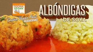 Albóndigas de soya  Cocina Vegan Fácil Reeditado [upl. by Netsirt]