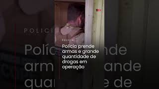 POLÍCIA PRENDE ARMAS E GRANDE QUANTIDADE DE DROGAS DURANTE OPERAÇÃO EM CURITIBA [upl. by Adnov430]