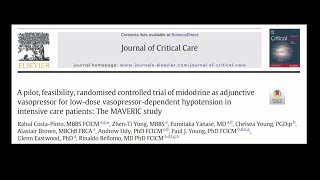 Midodrine in ICU Meveric trial [upl. by Saito917]