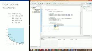 CPLEX amp Java 1 Setting up Eclipse with CPLEX and solve a small LP [upl. by Aiveneg518]