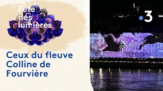 Fête des lumières 2023  Ceux du fleuve – Colline de Fourvière [upl. by Inverson]