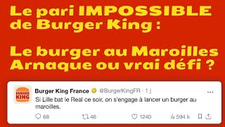 Le pari IMPOSSIBLE du burger au Maroilles de Burger King  Arnaque ou vrai défi  😱 [upl. by Yzdnil538]