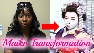 Maiko Transformation Experience in Kyoto [upl. by Quickel]