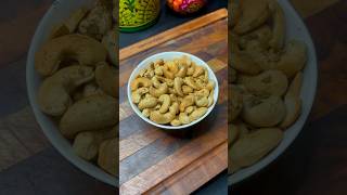 Salted Cashew Namkeen Recipe 🤤 shorts [upl. by Neelyk554]