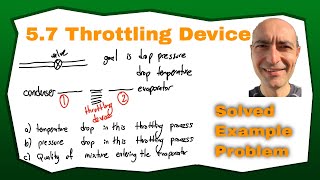 Thermo 57  Throttling Devices  Solved Example Problem [upl. by Auhsohey661]