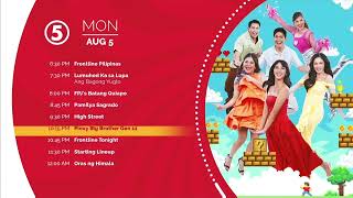 TV5 HD  August 5 evening schedule 5AUG 2024 [upl. by Lonier]