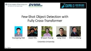 Few Shot Object Detection With Fully Cross Transformer  CVPR 2022 [upl. by Matland]