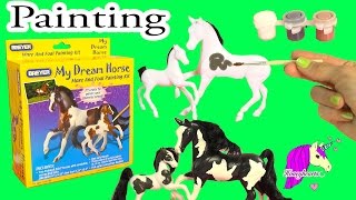 Breyer DIY Mare and Foal My Dream Horse Painting Craft Kit  Honeyheartsc Video [upl. by Ennoved201]