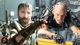 Elysium Movie  Full Final Battle Scene  Max Vs Kruger [upl. by Weisburgh49]