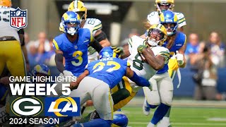 Green Bay Packers vs Los Angeles Rams Game Highlights  NFL 2024 Week 5 [upl. by Eleinad748]