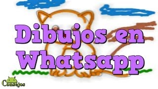 Como hacer dibujos en Whatsapp [upl. by Euqitsym]