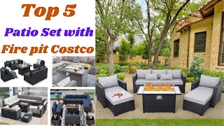 Whats the SECRET to Costcos Most Popular Patio Set with Fire Pit Top 5 Review Value For Money [upl. by Los481]