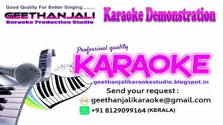 HRIDHAYAM DEVALAYAM DJ REMIX KARAOKE THERUVU GEETHAM YESUDAS GEETHANJALI KARAOKE STUDIO 01 [upl. by Wilfrid199]