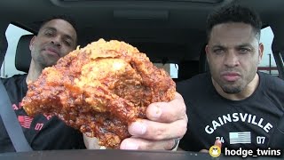 Eating KFCs® Nashville Hot Chicken Hodgetwins [upl. by Bellina575]