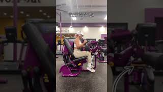 Planet Fitness Seated Leg Curl Machine Tutorial [upl. by Ahsiri]