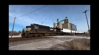 NS Graytown Ohio 2 10 2024 intermodaltrain railfanning norfolksouthern [upl. by Henden979]