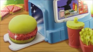 Moon Dough Like Play Doh Burgers Diner PlayDough McDonalds Fries Dough Food Hamburguesa de Pla [upl. by Aridnere]