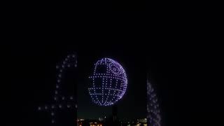 DEATH STAR AT DISNEY DRONE SHOW disney starwars deathstar drone show trending subscribe [upl. by Timmi]