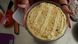 Tarte pommes crumble recettefacile cuisinefacile dessertfacile [upl. by Amuwkuhc821]