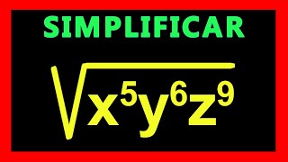 ✅👉 Simplificacion de Radicales con Exponentes ✅ Como Simplificar Radicales [upl. by Nonregla]