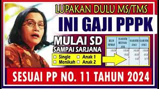 🔴 MANTAB  Intip Gaji PPPK 2024 Jenjang SDSarjana Single Kawin Anak 1 dan Anak 2 [upl. by Naillik]