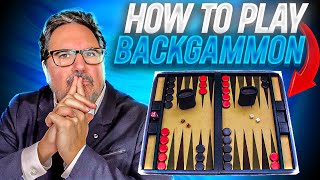 How To Play Backgammon For Beginners SUPER SIMPLE LESSON [upl. by Yanaton]