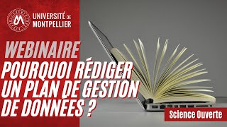 Pourquoi rédiger un Plan de Gestion de Données [upl. by Odlanyar]