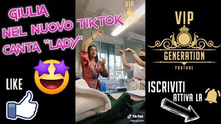 GIULIA STABILE SI DIVERTE E CANTA quotLADYquot😍🔥NEL NUOVO TIKTOK UFFICIALE 🤩SANGIULIA VIDEO  SANGIOVANNI [upl. by Ahsayn723]