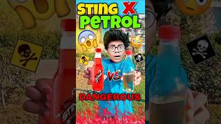 Sting VS Petrol Experiment 😳 shorts food trending [upl. by Letnuahs]