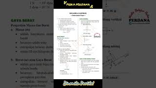 dinamika gerak partikel kelas 11 kurikulum merdeka Jenis jenis gaya materifisika fisikakelas11 [upl. by Naillig]